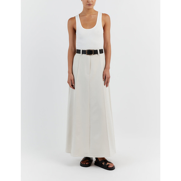 Dissh 'Willa' White Bone Maxi Skirt Size 4 - Picture 1 of 5